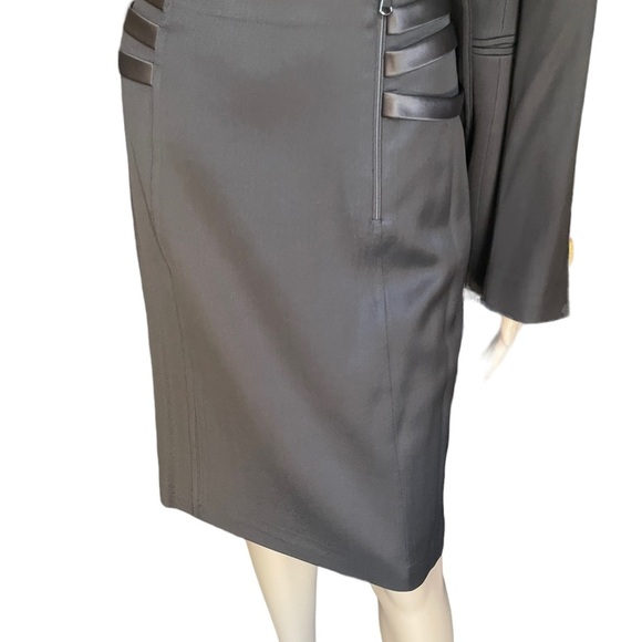 Emporio Armani brawn suit jacket/skirt size 6/8 - Picture 5 of 15